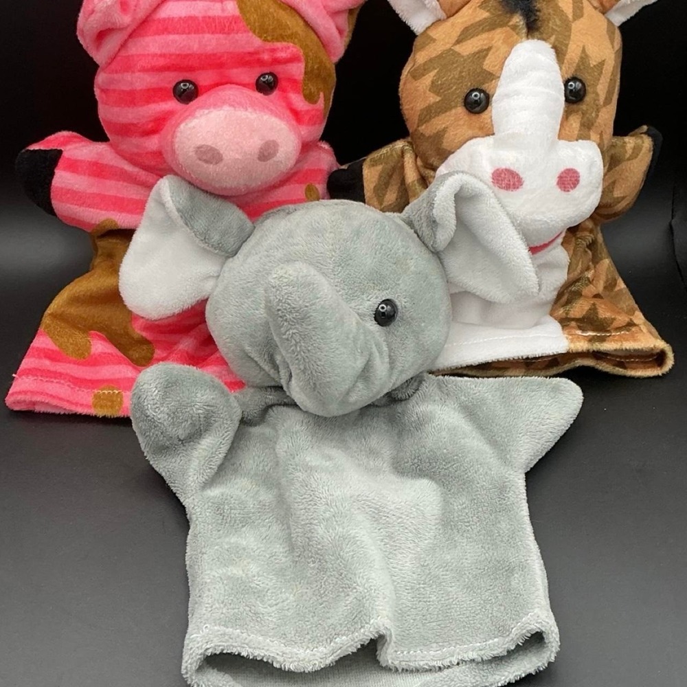 3 Animal Hand Puppets